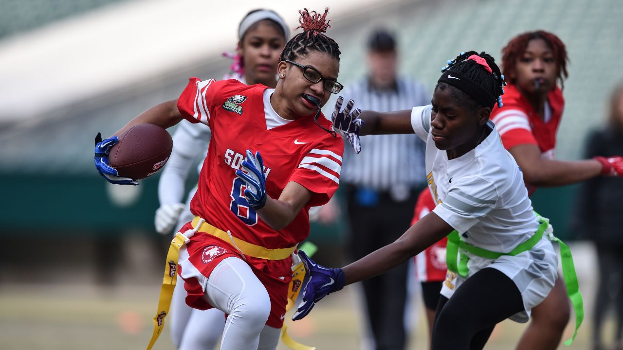 As part of the Eagles Inaugural High School Level Girls Flag Football  program, we're proudly hosting the Girls Flag Football Jamboree today…