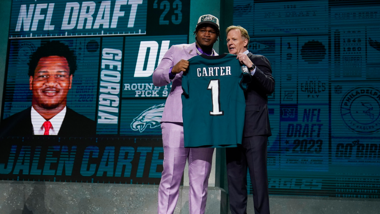 NFL Draft: Philadelphia Eagles trade up one spot, take DT Jalen Carter  ninth overall