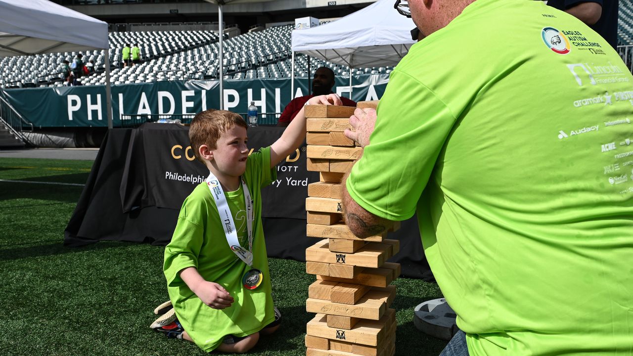 Philadelphia Eagles Autism Challenge Crucial Catch Intercept