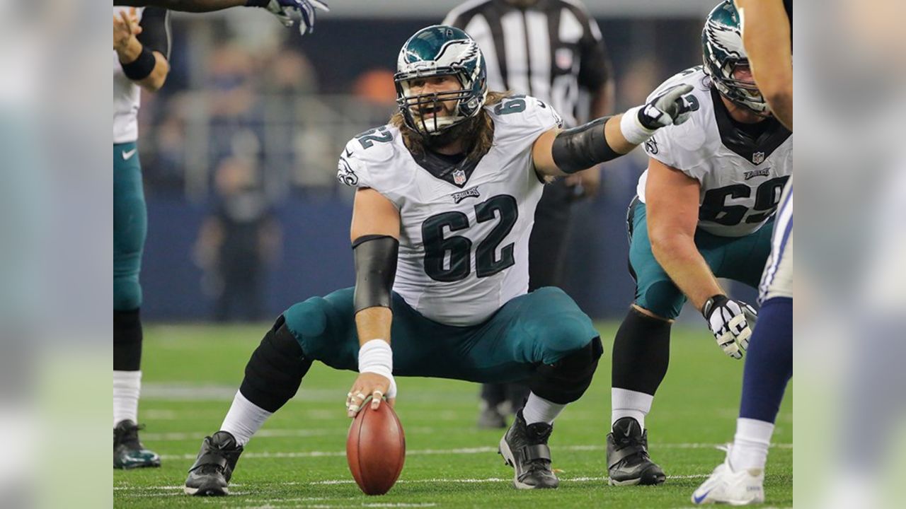 Philadelphia Eagles center Jason Kelce (62) snaps the ball during