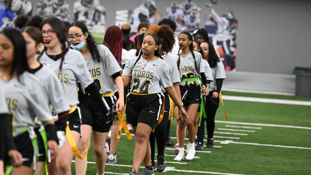 On Saturday, our girls' flag football team participated in the Girls Flag  Football Jamboree at the Eagles training facility, the NovaCare…