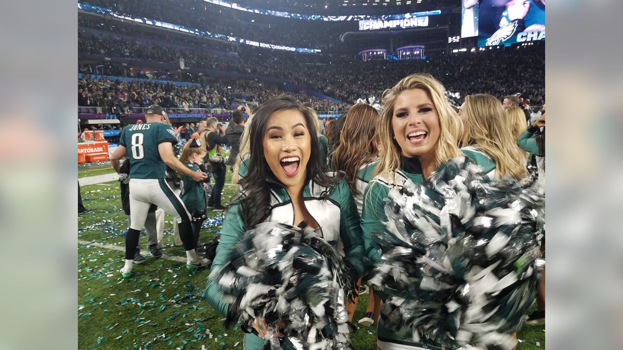 Eagles Cheerleaders Getting Ready for Super Bowl LVII 