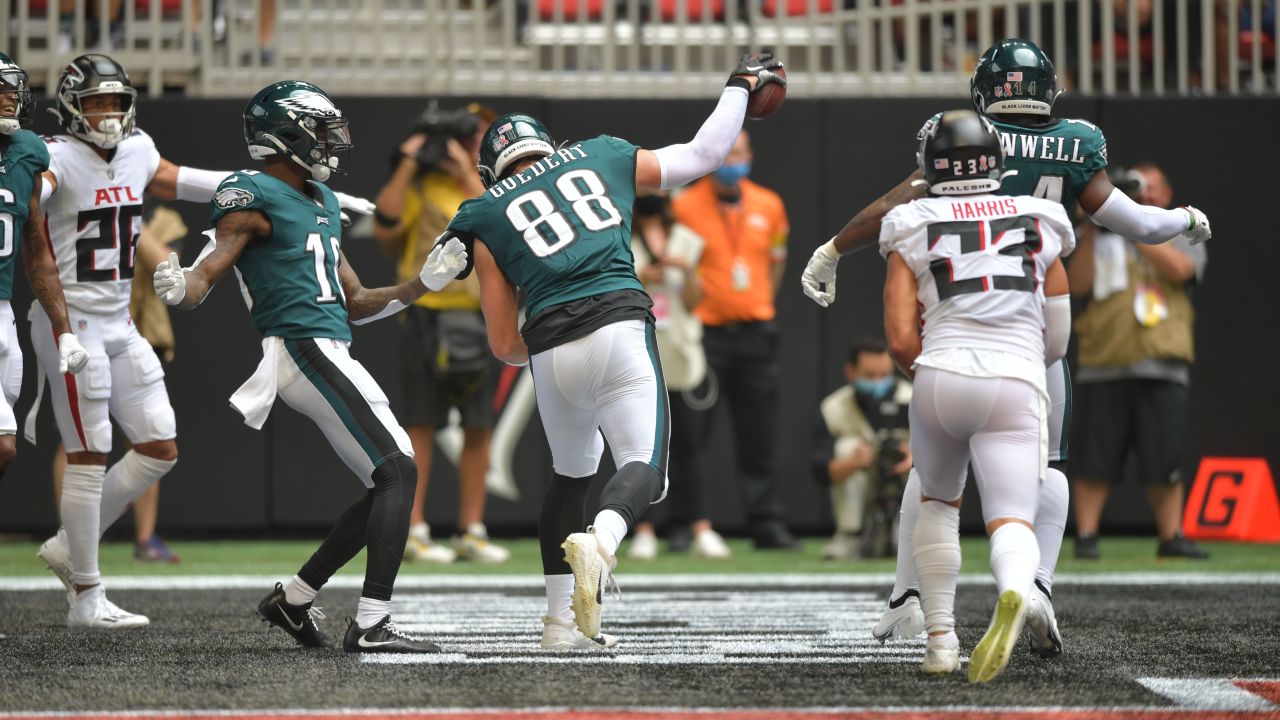 NFL 2021: Jordan Mailata winning over Philadelphia Eagles fans before  Atlanta Falcons season-opener at Mercedes Benz Stadium