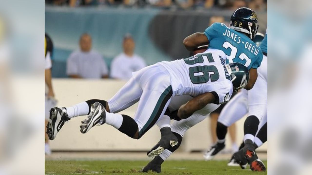 Philadelphia Eagles linebacker Akeem Jordan (56). The Washington