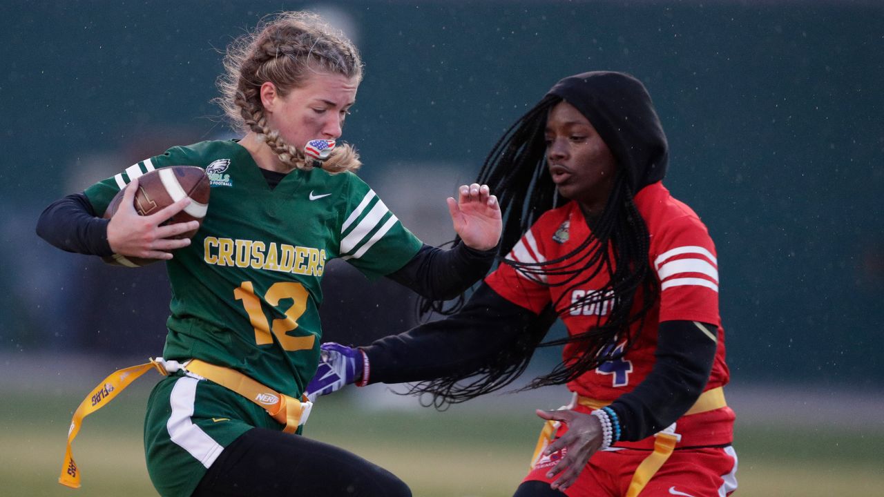 Philadelphia Eagles host South Jersey's first girls flag football