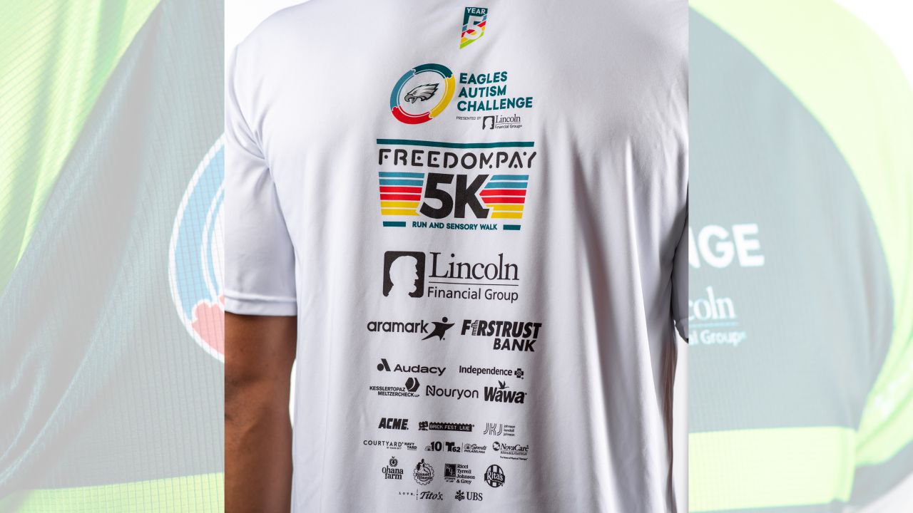 Eagles autism challenge freedomday aramark fistrust back T-shirts