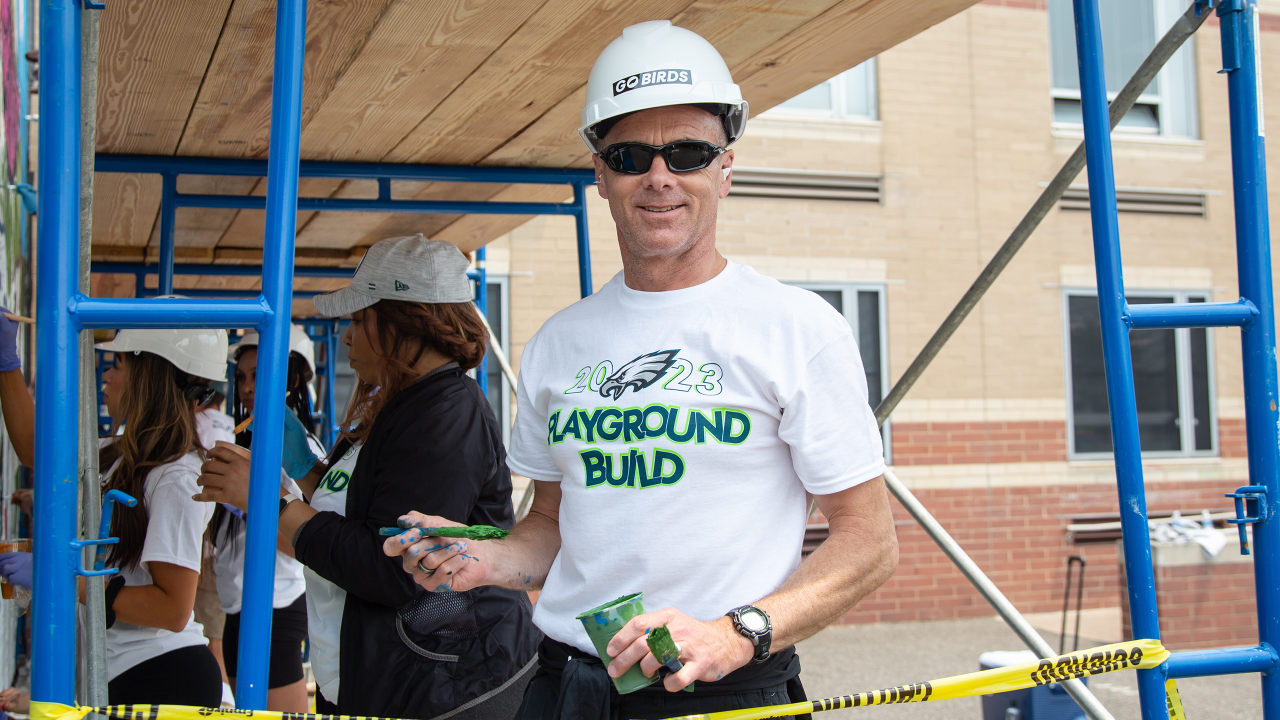 Eagles' 17th annual playground build