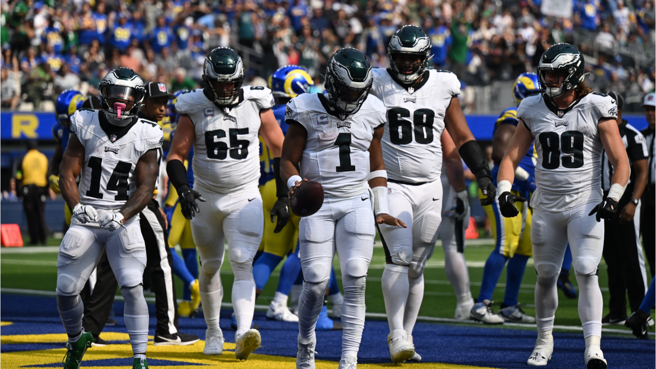 Jalen Hurts, Eagles pound Giants early, coast to NFC title game – Orange  County Register