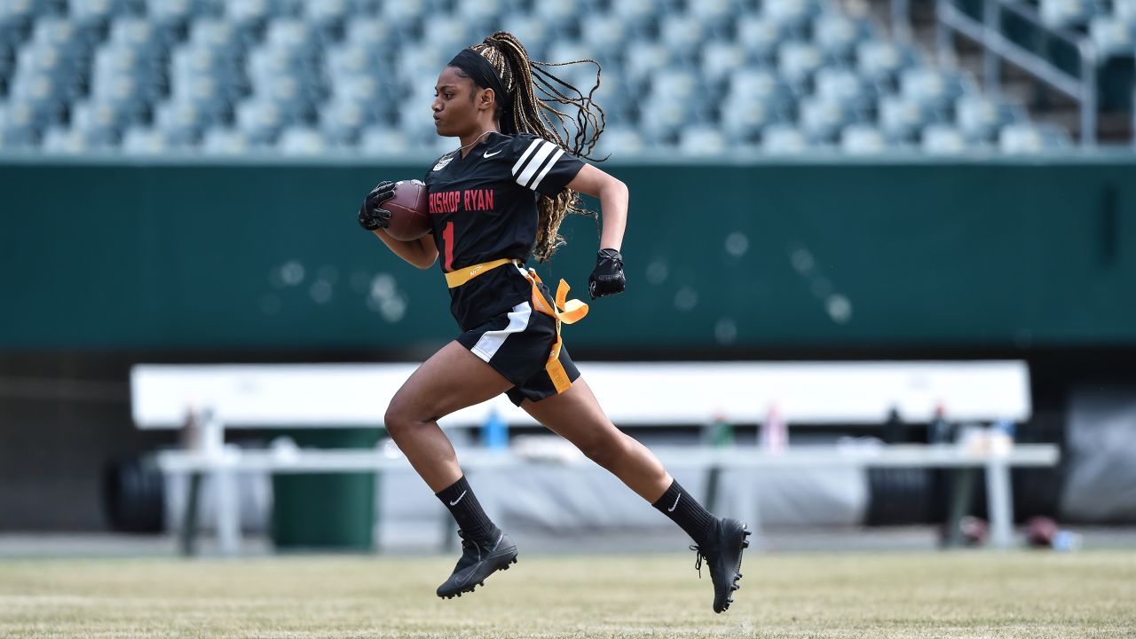 On Saturday, our girls' flag football team participated in the Girls Flag  Football Jamboree at the Eagles training facility, the NovaCare…