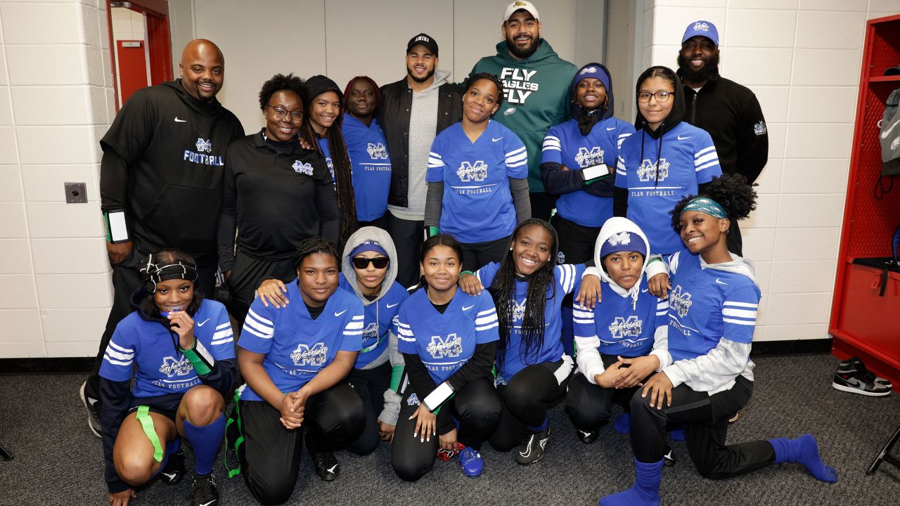 The Eagles' girls' high school flag football league is breaking down  barriers