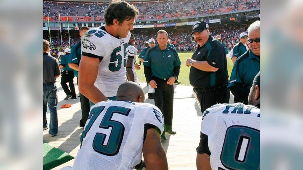 Philadelphia Eagles linebacker Stuart Bradley #55 during a