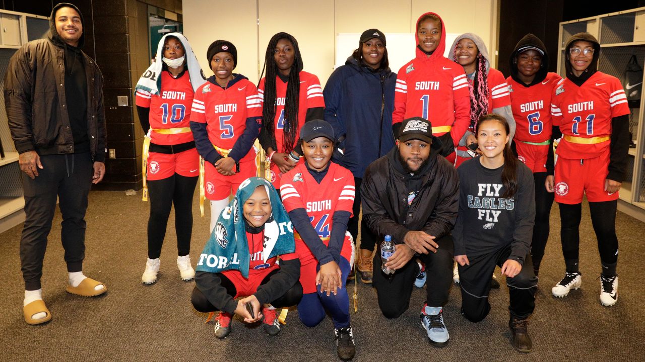 Eagles make donation; launch girls flag football league - South Philly  Review