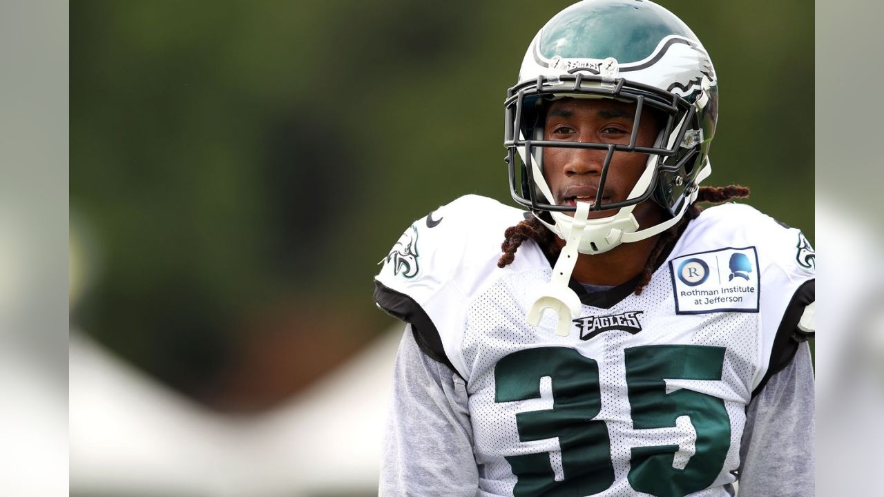 Philadelphia Eagles' Ronald Darby participates in a drill during