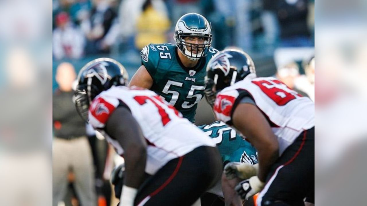 Philadelphia Eagles linebacker Stuart Bradley #55 during a