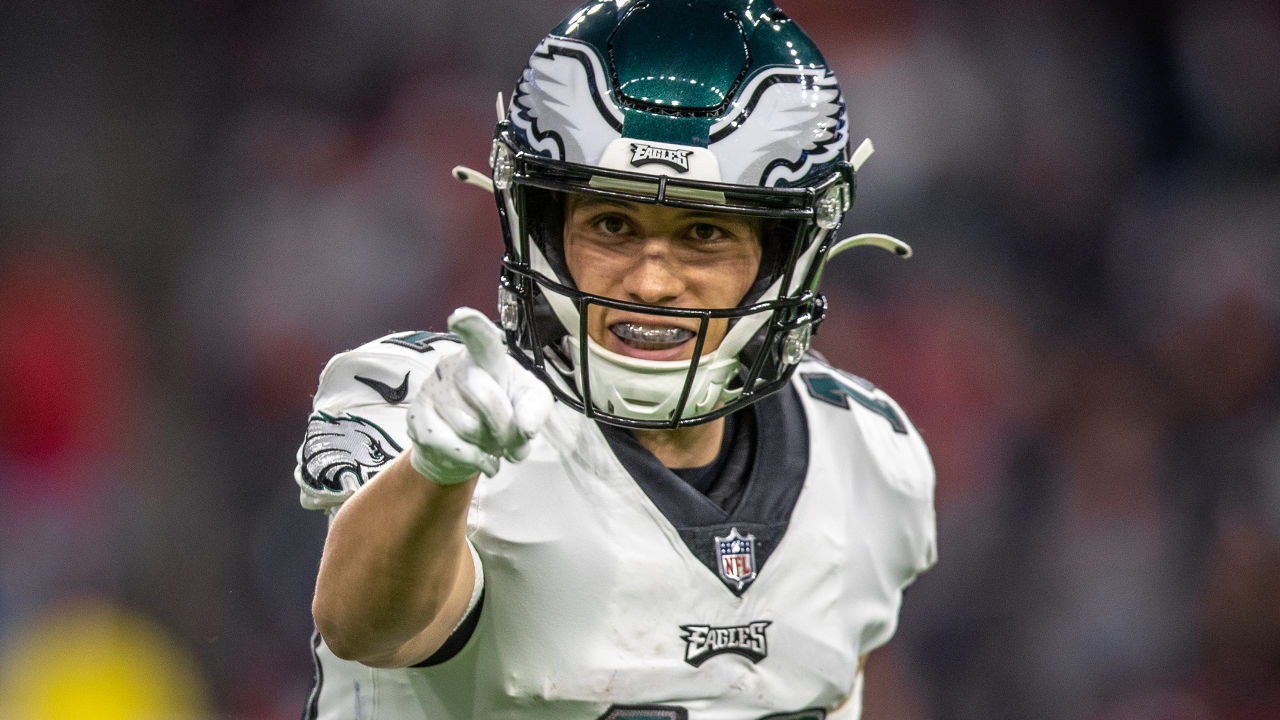 Philadelphia Eagles wide receiver Deon Cain (85) waves as he runs onto the  field before an NFL football game against the Miami Dolphins, Saturday,  Aug. 27, 2022, in Miami Gardens, Fla. (AP