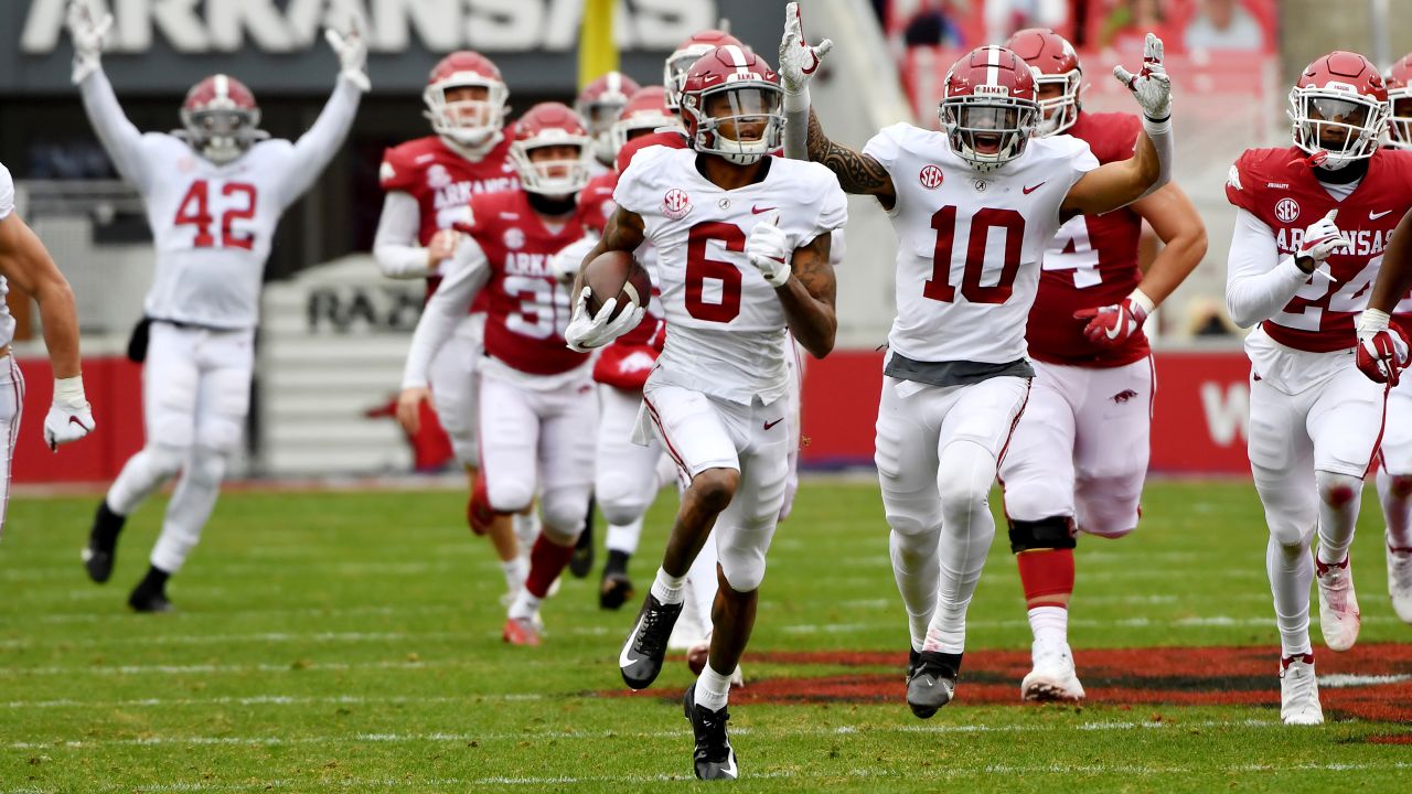 Philadelphia Eagles wide receiver DeVonta Smith looks on during