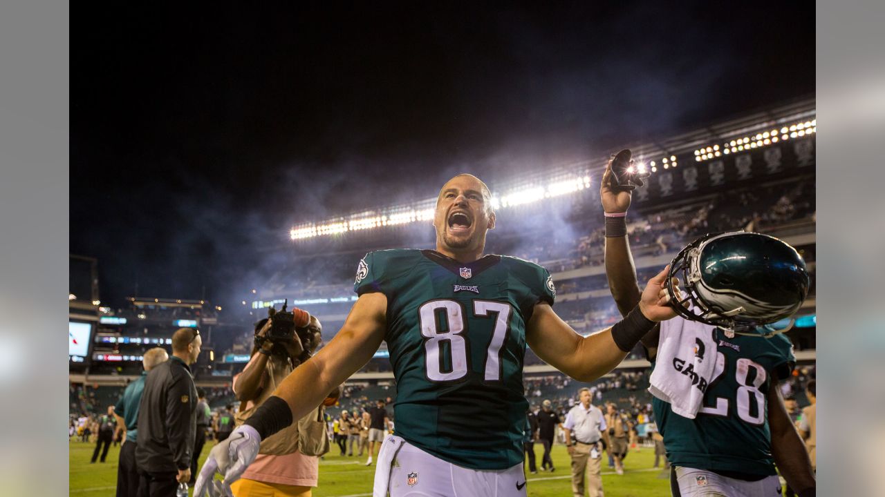 Philadelphia Eagles' Brent Celek before the NFL Super Bowl 52 football game  against the New England Patriots Sunday, Feb. 4, 2018, in Minneapolis. (AP  Photo/Matt York Stock Photo - Alamy