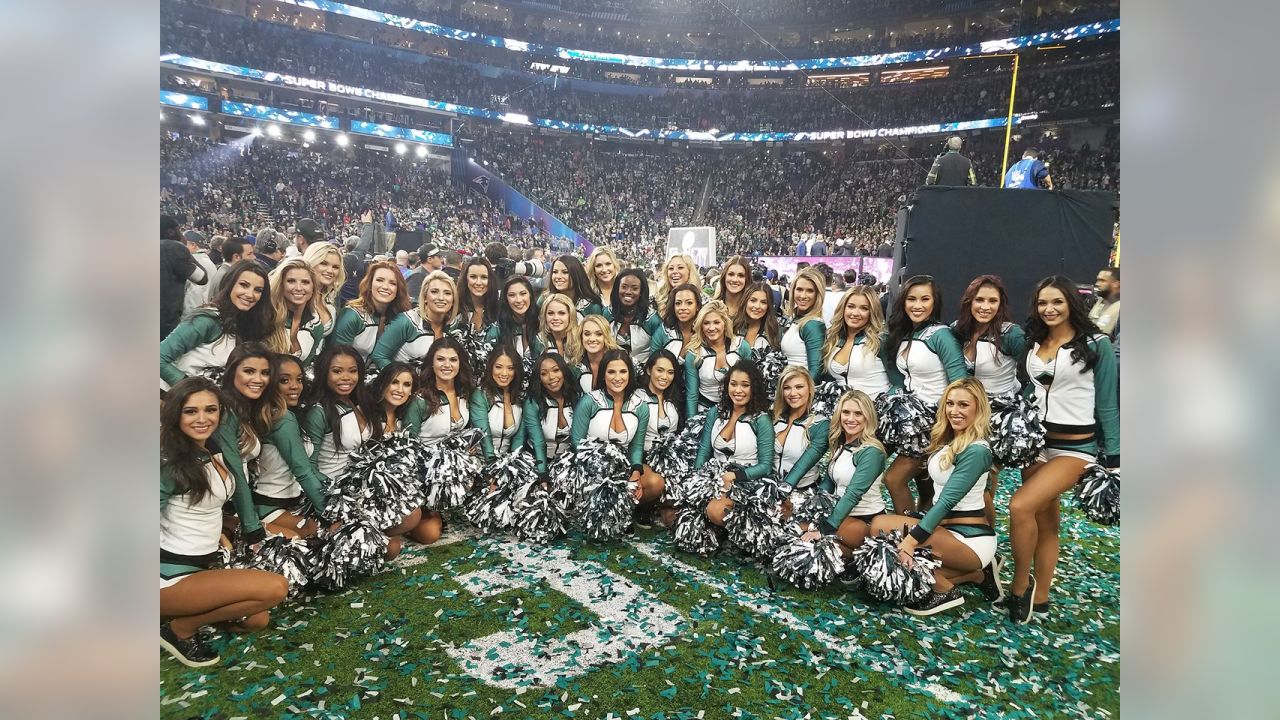 Eagles Cheerleaders Getting Ready for Super Bowl LVII 