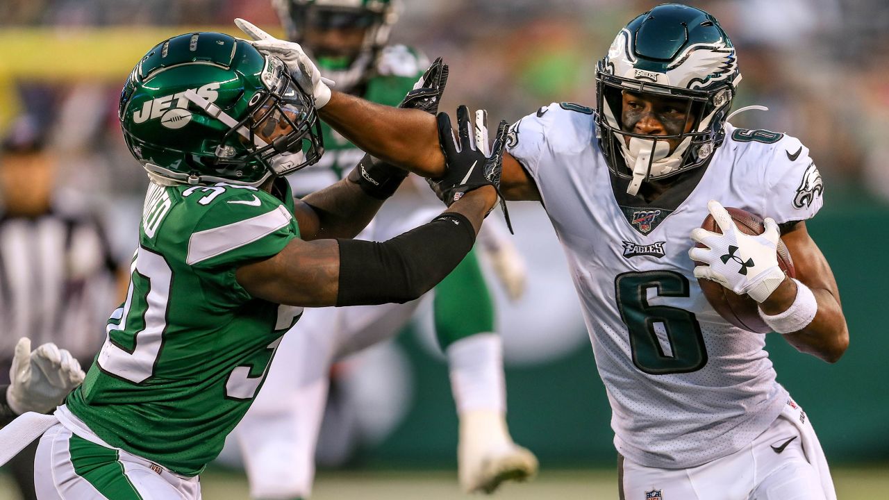 October 6, 2019: New York Jets tight end Daniel Brown (87) in action prior  to the NFL game between the New York Jets and the Philadelphia Eagles at  Lincoln Financial Field in