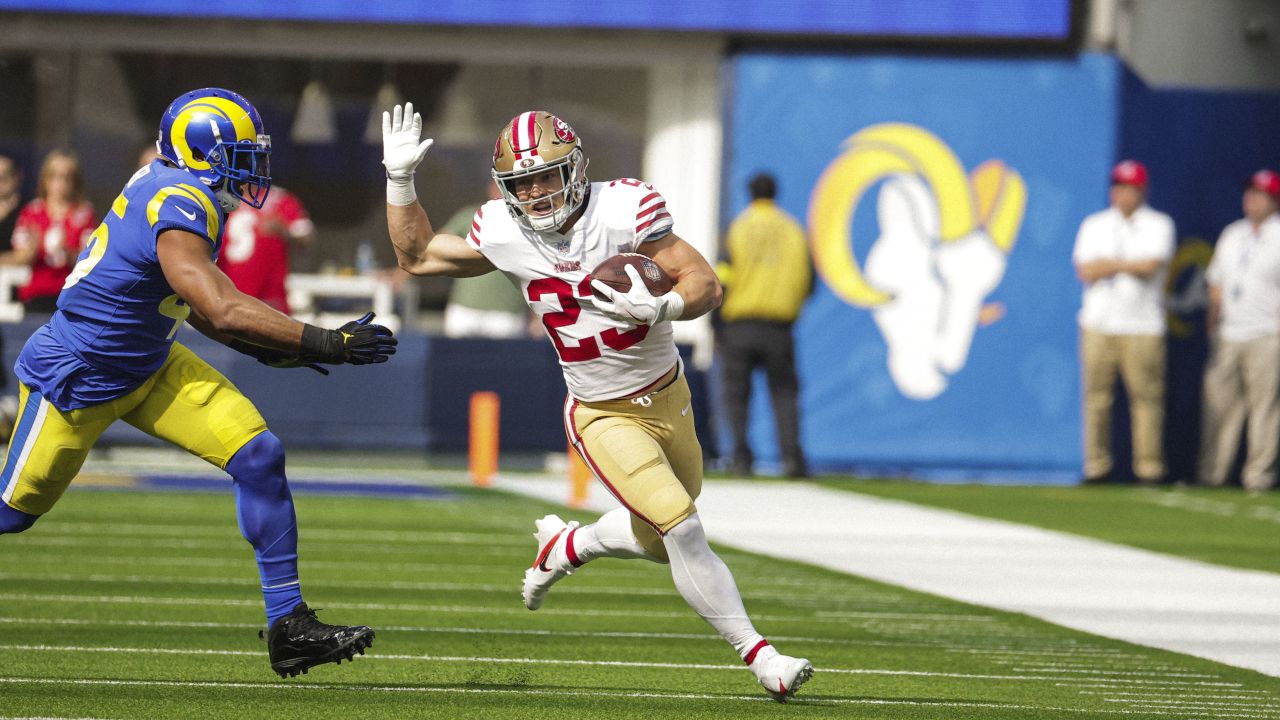 49ers vs. Rams score, takeaways: Christian McCaffrey's TD hat trick powers  San Francisco to big win in L.A. 