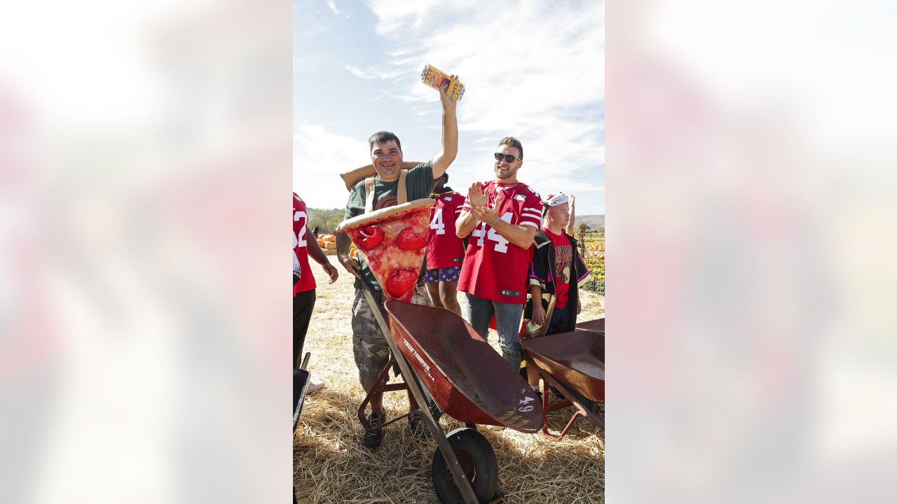 Off the Field: 49ers Players Embrace Halloween Spirit at Pumpkin