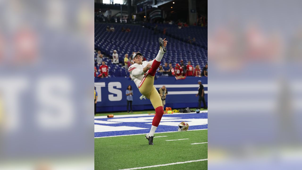 San Francisco 49ers safety Curtis Taylor in the third quarter of an NFL  preseason football game in Indianapolis, Sunday, Aug. 15, 2010. The 49ers  defeated the Colts 37-17. (AP Photo/Michael Conroy Stock