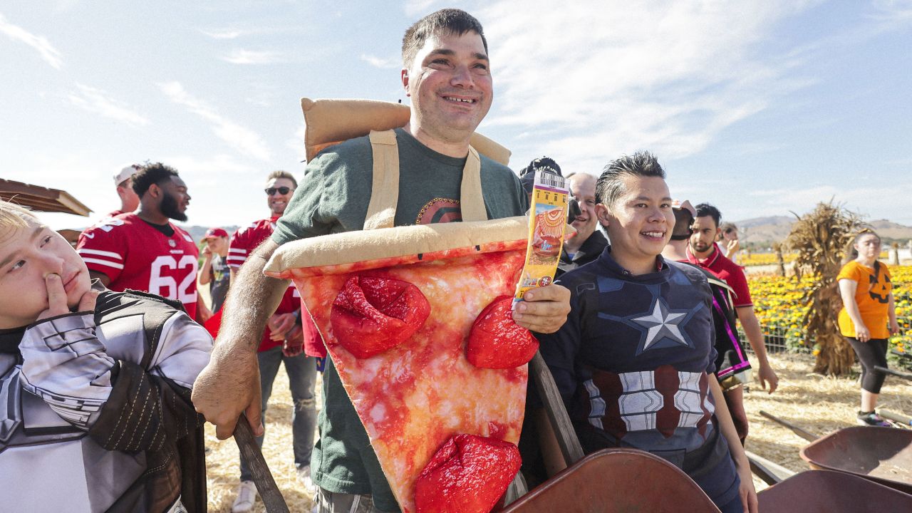 Off the Field: 49ers Players Embrace Halloween Spirit at Pumpkin Patch 