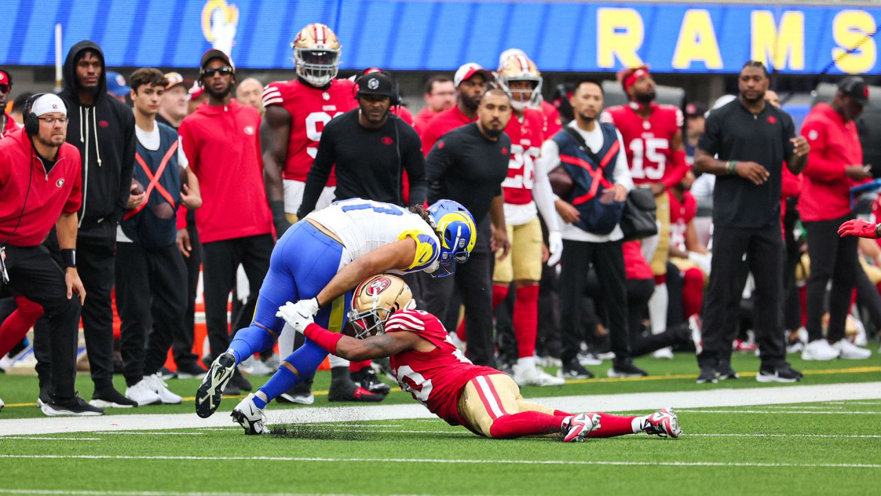 Christian McCaffrey racks up 152 total yards and a TD in the 49ers' 30-23  victory over the Rams