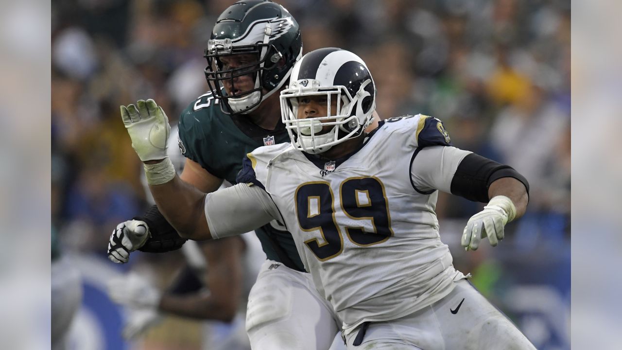 Los Angeles, CA, USA. 23rd Sep, 2018. Los Angeles Rams defensive tackle  Aaron Donald (99) during the NFL Los Angeles Chargers vs Los Angeles Rams  at the Los Angeles Memorial Coliseum in