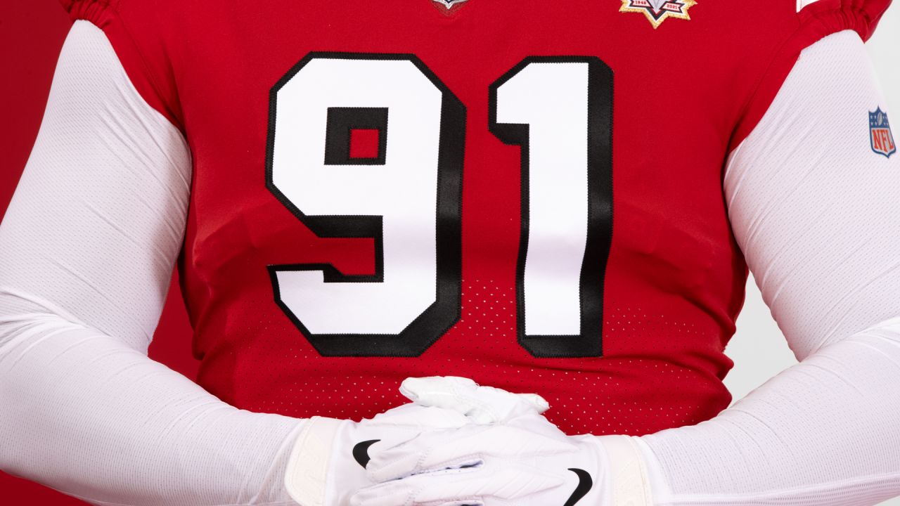 49ers Unveil '94 Red Throwback Uniforms During State of the Franchise