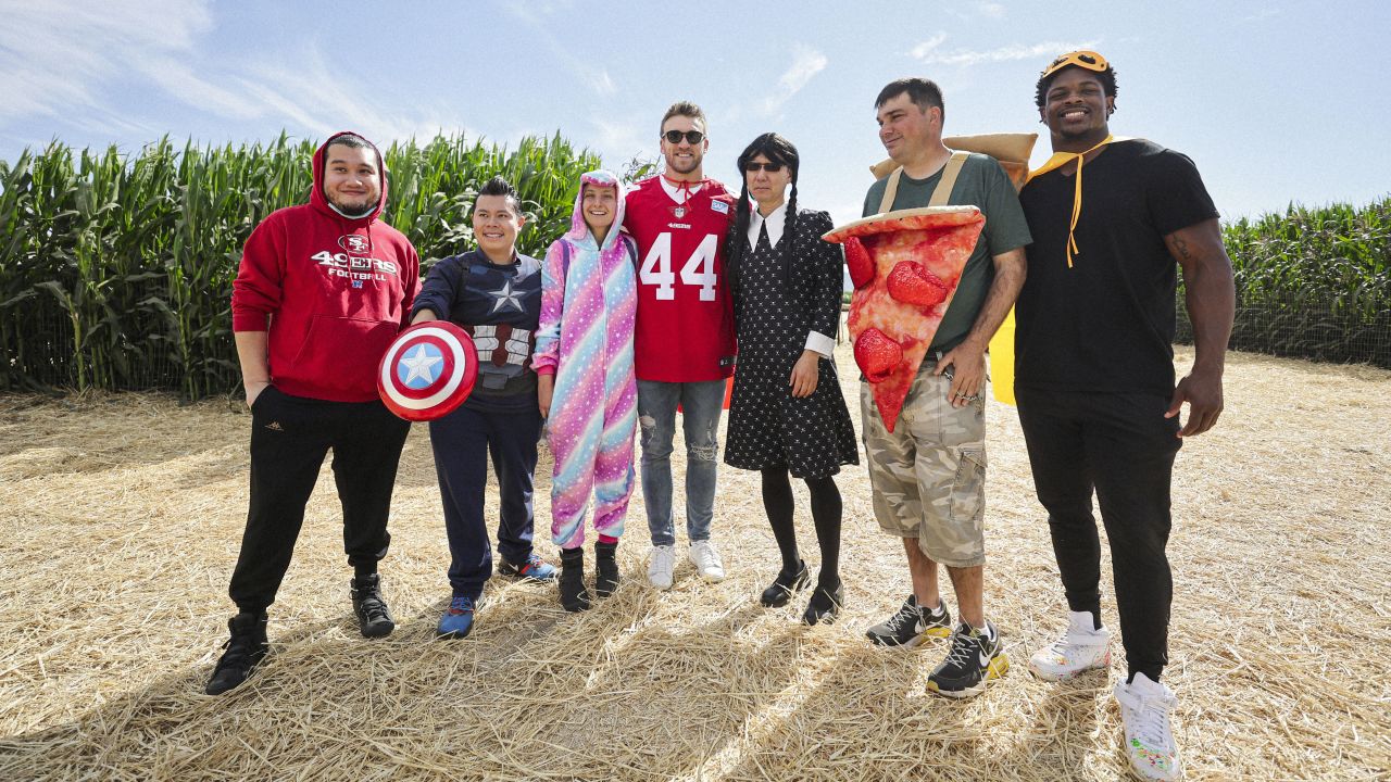 Off the Field: 49ers Players Embrace Halloween Spirit at Pumpkin