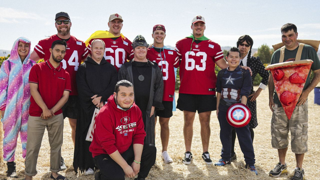 Off the Field: 49ers Players Embrace Halloween Spirit at Pumpkin Patch 