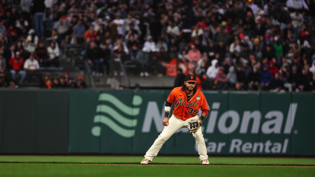 San Francisco Giants 2016 Brandon Crawford Game-Used Turn Back The Clock  Road Orange Uniform (worn on 7/20 vs Boston)