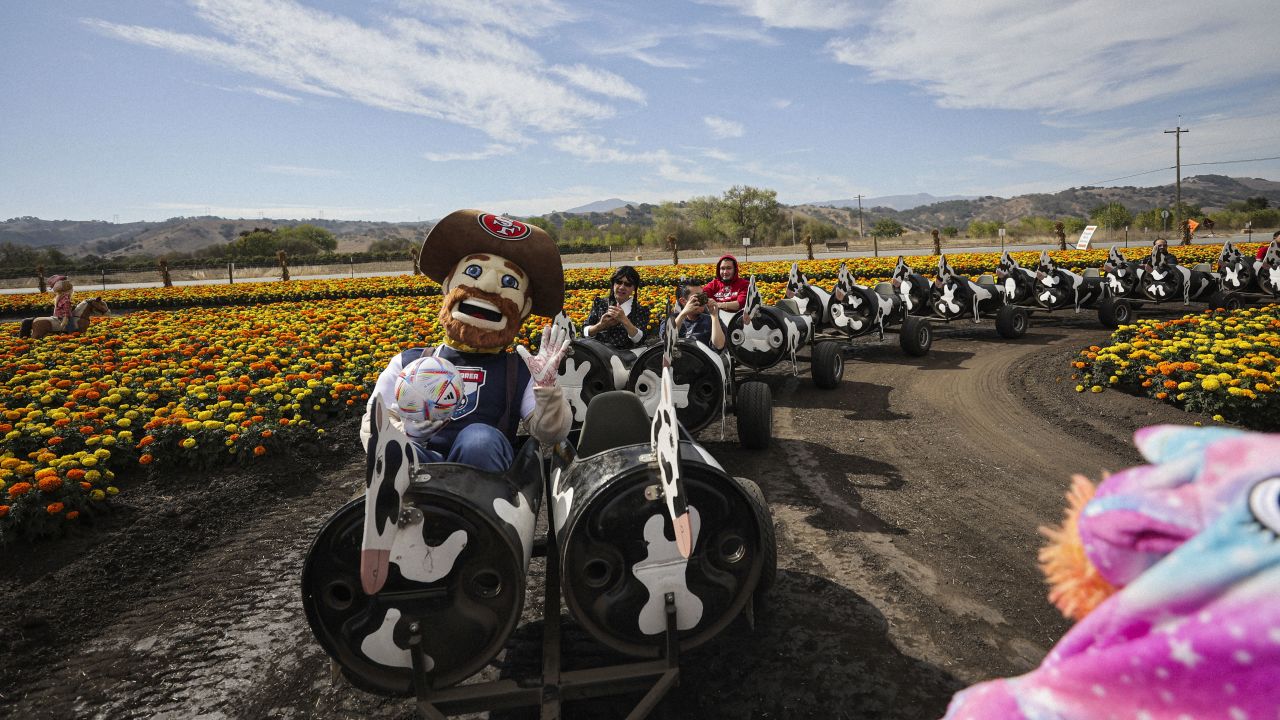 Off the Field: 49ers Players Embrace Halloween Spirit at Pumpkin