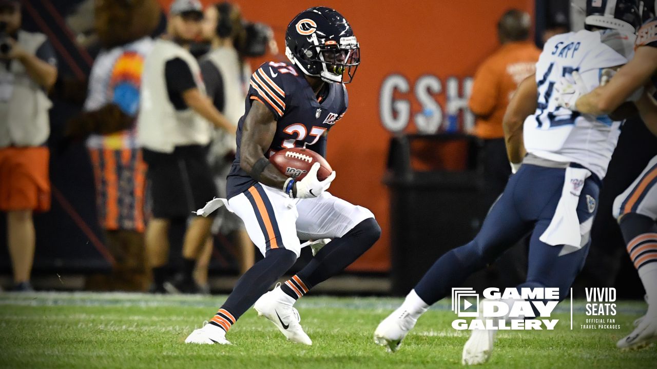 Chicago Bears safety A.J. Thomas (21) runs after the ball during an NFL  preseason football game against the Cleveland Browns, Saturday Aug. 27, 2022,  in Cleveland. (AP Photo/Kirk Irwin Stock Photo - Alamy