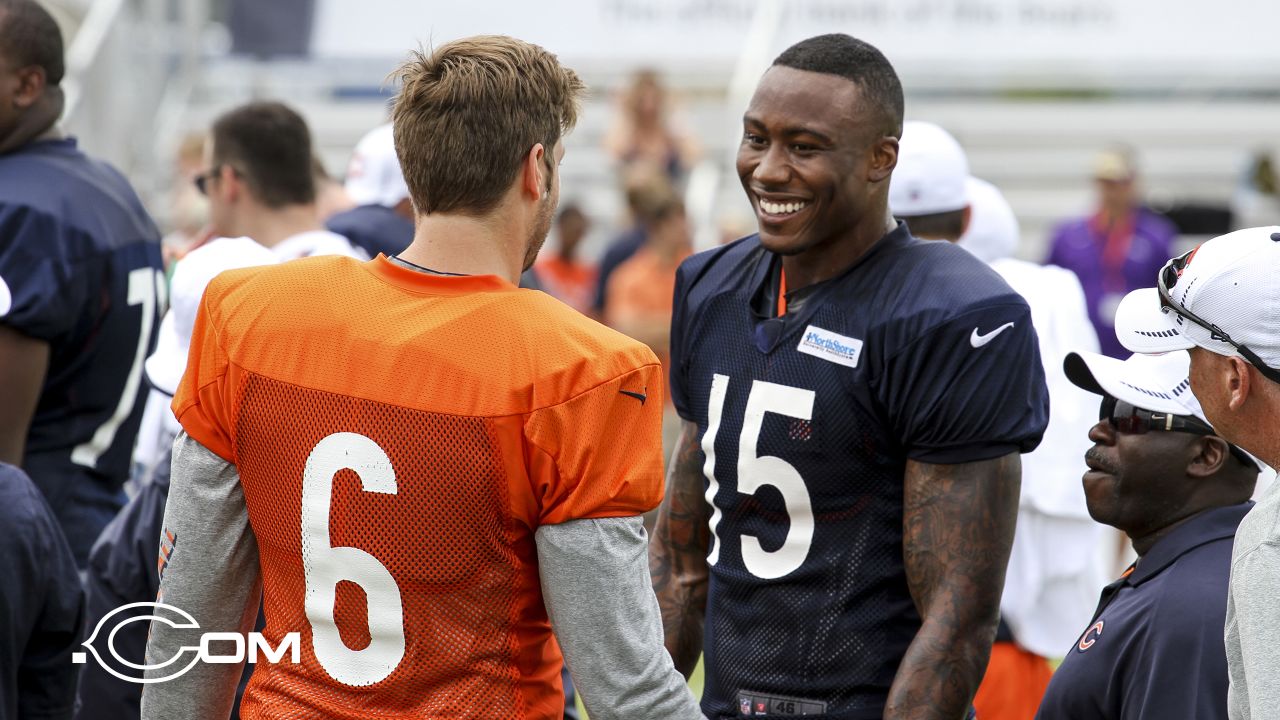 New Bears defensive end Julius Peppers (#90) during the first day of the Chicago  Bears training camp at Olivet Nazarene University in Bourbonnais, IL.  (Credit Image: © Geoffrey Siehr/Southcreek Global/ZUMApress.com Stock Photo  