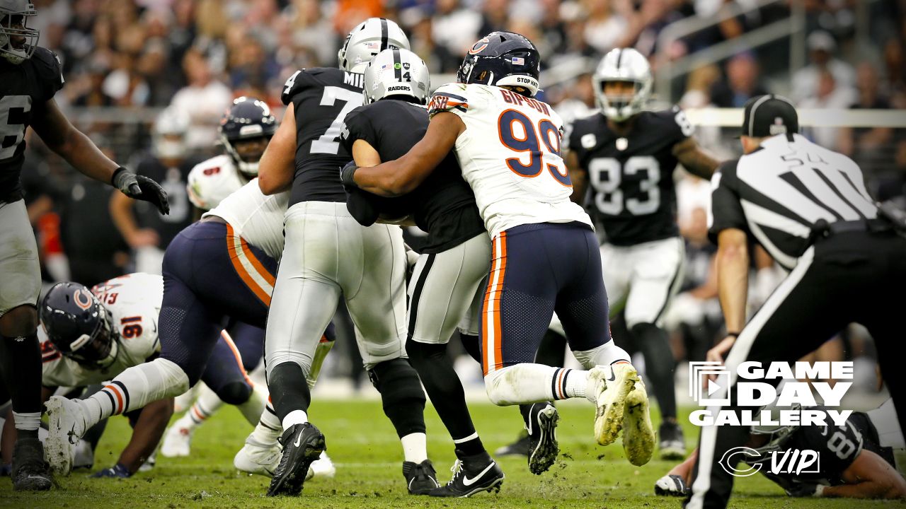 Ticket Giveaway opportunity for 2 tickets to the Las Vegas Raiders game on  Oct. 10th against the Chicago Bears.