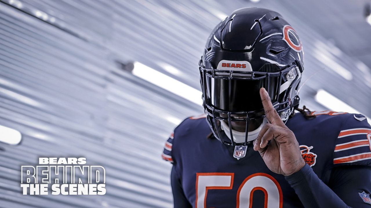 Chicago, Illinois, USA. 10th Nov, 2019. - Bears #18 Taylor Gabriel in  action before the NFL Game between the Detroit Lions and Chicago Bears at  Soldier Field in Chicago, IL. Photographer: Mike