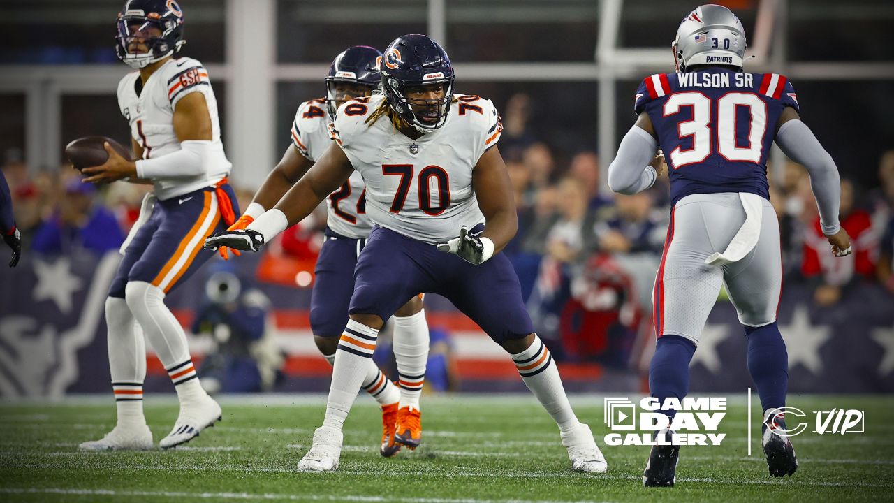 Chicago Bears thwart New England Patriots' blitz attempt to perfection on  screen to running back Khalil Herbert for 25-yard TD