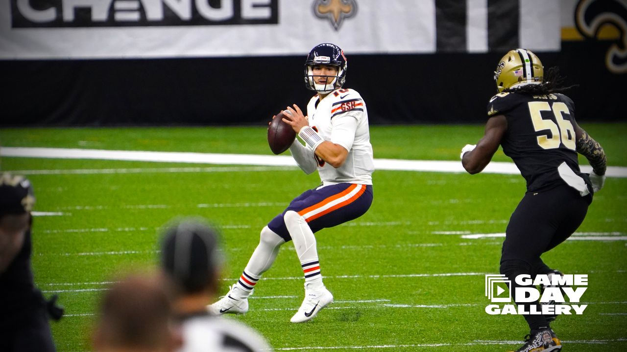 Chicago Bears middle linebacker Manti Te'o (57) during an NFL wild-card  playoff football game against the New Orleans Saints, Sunday, Jan. 10,  2021, in New Orleans. The Saints defeated the Bears 21-9. (