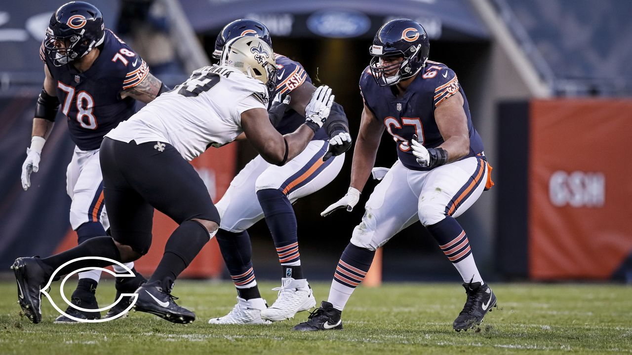 Chicago Bears Tight End Jesse James (18) Tight End Jesper Horsted