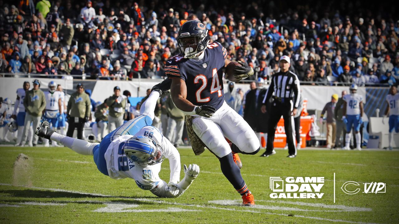 A Detroit Lions fan wears a bag during the fourth quarter of an NFL  football game against the Chicago Bears at Ford Field in Detroit, Sunday,  Dec. 5, 2010. (AP Photo/Carlos Osorio