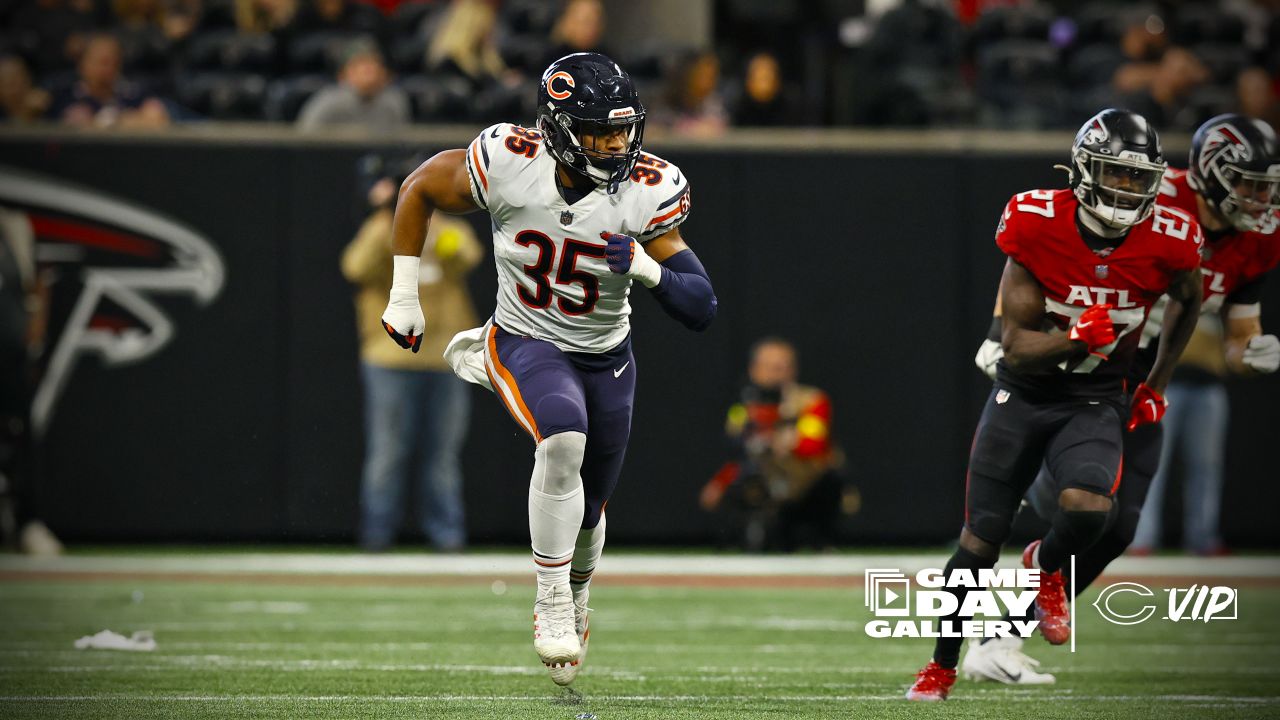 Atlanta Falcons wide receiver Damiere Byrd (14) catches a pass during the  second half of an NFL football game against the Chicago Bears, Sunday, Nov.  20, 2022, in Atlanta. The Atlanta Falcons