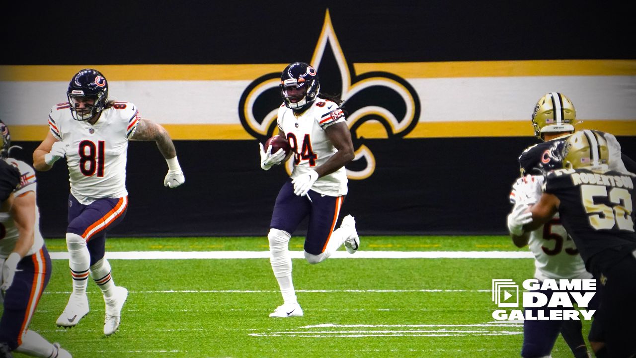 Chicago Bears punter Pat O'Donnell (16) before an NFL wild-card playoff  football game against the New Orleans Saints, Sunday, Jan. 10, 2021, in New  Orleans. The Saints defeated the Bears 21-9. (AP