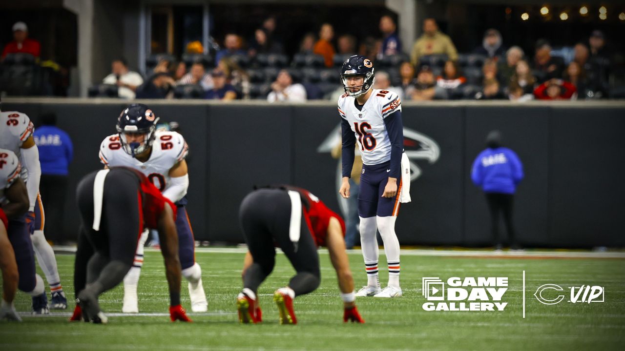 Chicago Bears safety DeAndre Houston-Carson (36) works during the first  half of an NFL football game against the Atlanta Falcons, Sunday, Nov. 20,  2022, in Atlanta. The Atlanta Falcons won 27-24. (AP