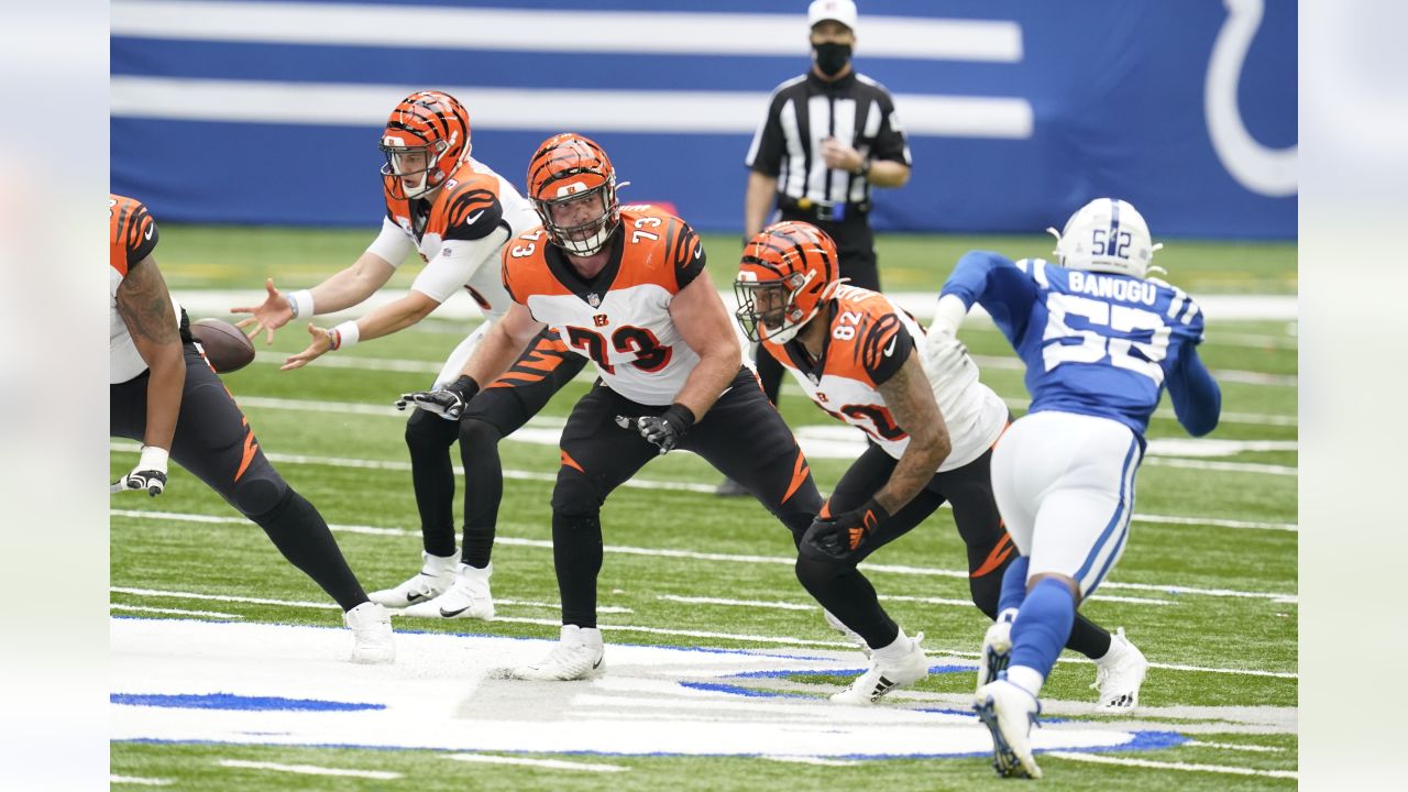 Cincinnati Bengals' A.J. Green, top, is tackled by Indianapolis Colts' Khari  Willis (37) during the second half of an NFL football game, Sunday, Oct.  18, 2020, in Indianapolis. (AP Photo/Michael Conroy Stock