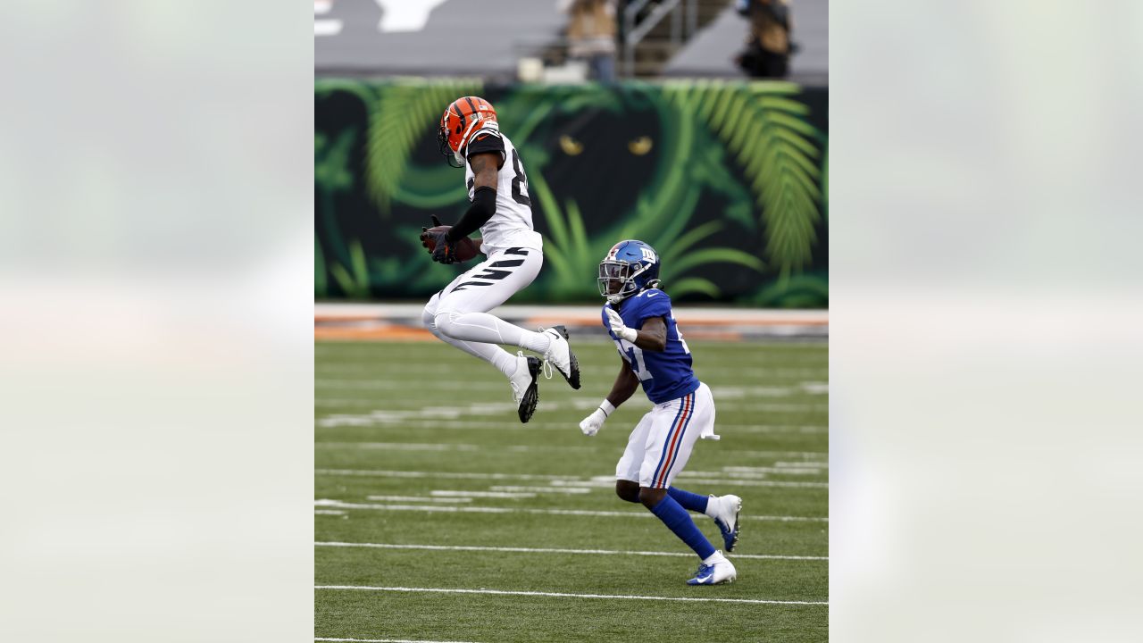 New York Giants linebacker Tomon Fox (49) during an NFL preseason football  game against the Cincinnati Bengals, Sunday, Aug. 21, 2022 in East  Rutherford, N.J. The Giants won 25-22. (AP Photo/Vera Nieuwenhuis