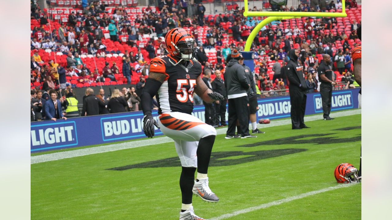 London, UK. 27 October 2019. Bengals Wide Receiver, Alex Erickson