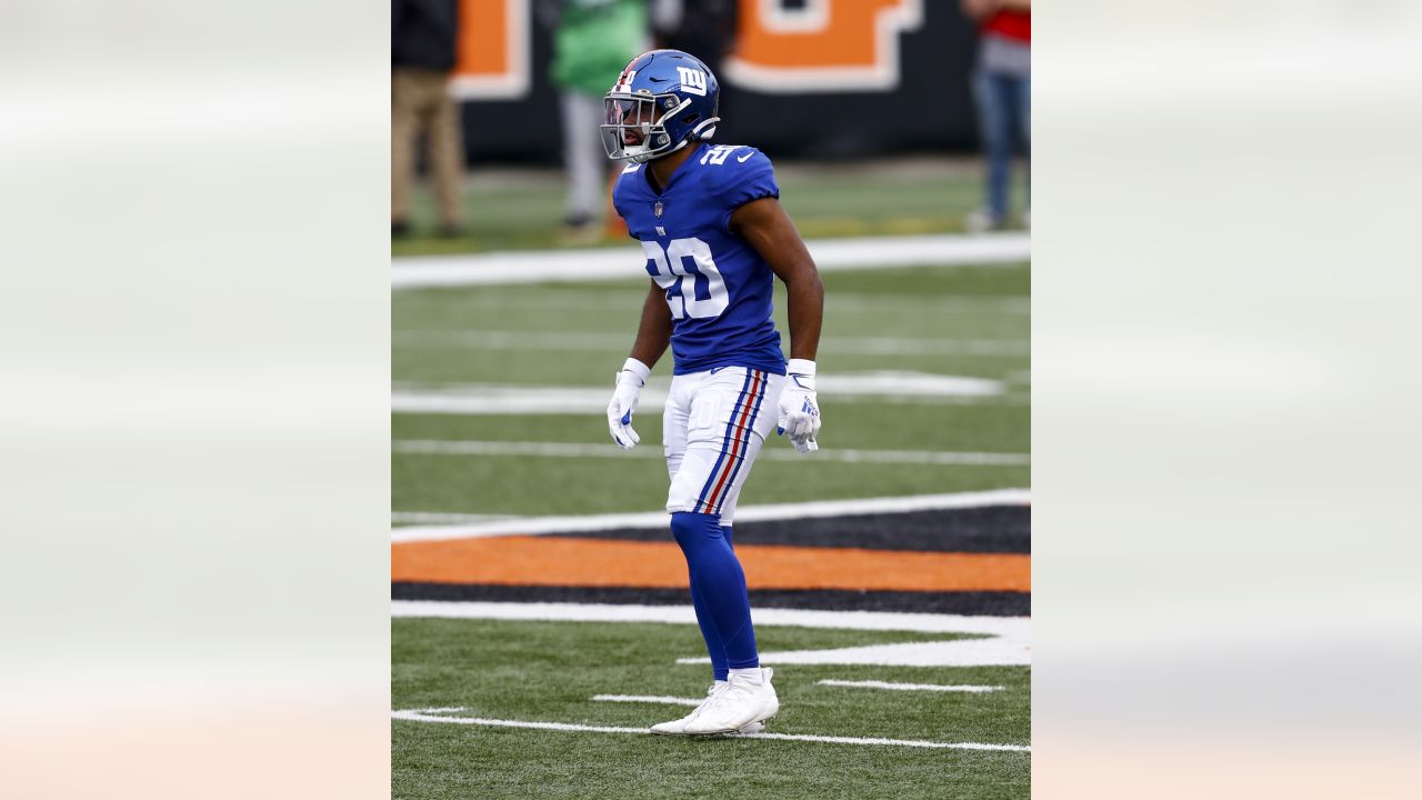 New York Giants linebacker Tomon Fox (49) during an NFL preseason football  game against the Cincinnati Bengals, Sunday, Aug. 21, 2022 in East  Rutherford, N.J. The Giants won 25-22. (AP Photo/Vera Nieuwenhuis