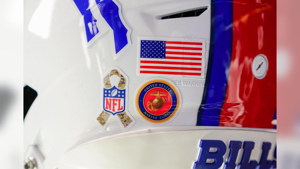 A Dallas Cowboys are honoring Medal of Honor recipients and the U.S. Armed  forces by placing stickers on the back of their helmets for their NFL  football game against the Denver Broncos